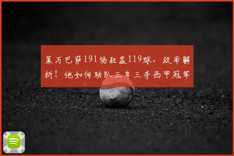 莱万巴萨191场狂轰119球，效率解析！他如何助队三年三夺西甲冠军？
